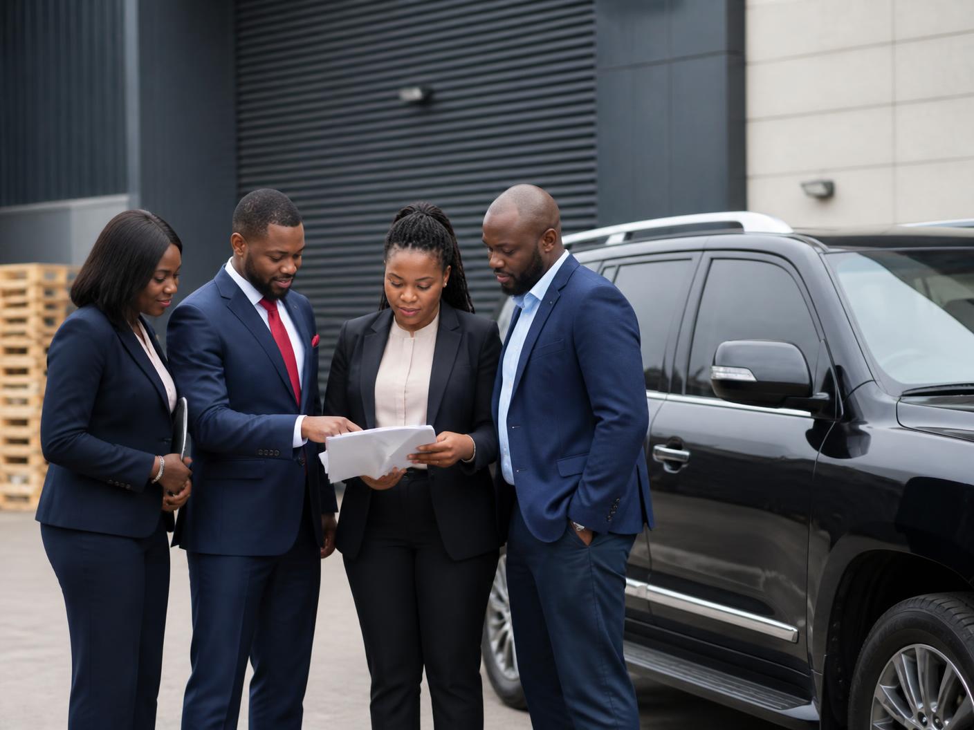 Saramo Global team coordinating logistics services in Lagos